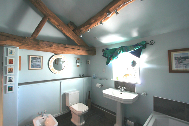 First floor bathroom Whiteley Royd Farm, Hebden Bridge