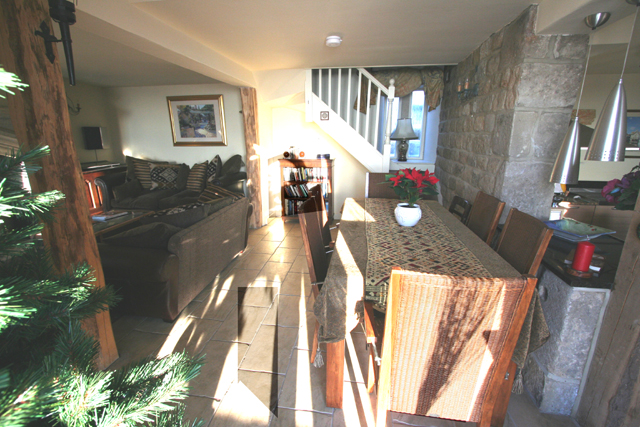 The Lounge and Dining Area, Whiteley Royd Farm, Hebden Bridge